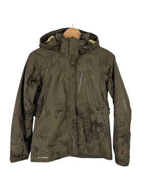 Columbia Titanium Ski Jacket Womens S Army Green Winter Coat Waterproof Athletic